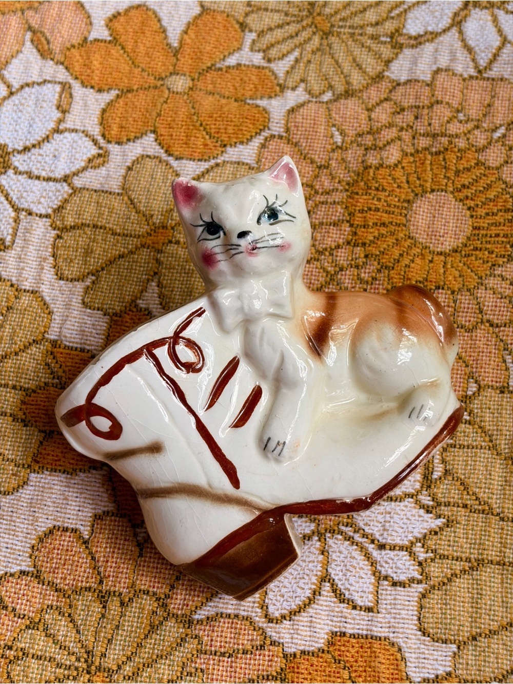 🐱💕✨ Vintage 50s Anthropomorphic Cat in Shoe Planter ✨💕🐱 - Picture 1 of 13